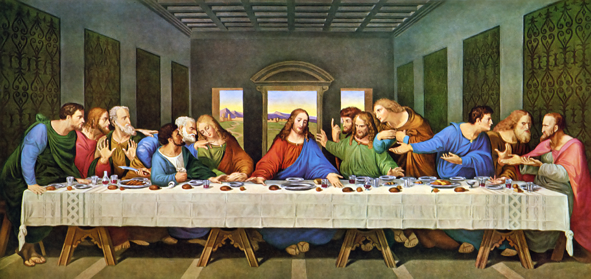  Lukisan  Last Supper oleh Leonardo  Da  Vinci  Yang 